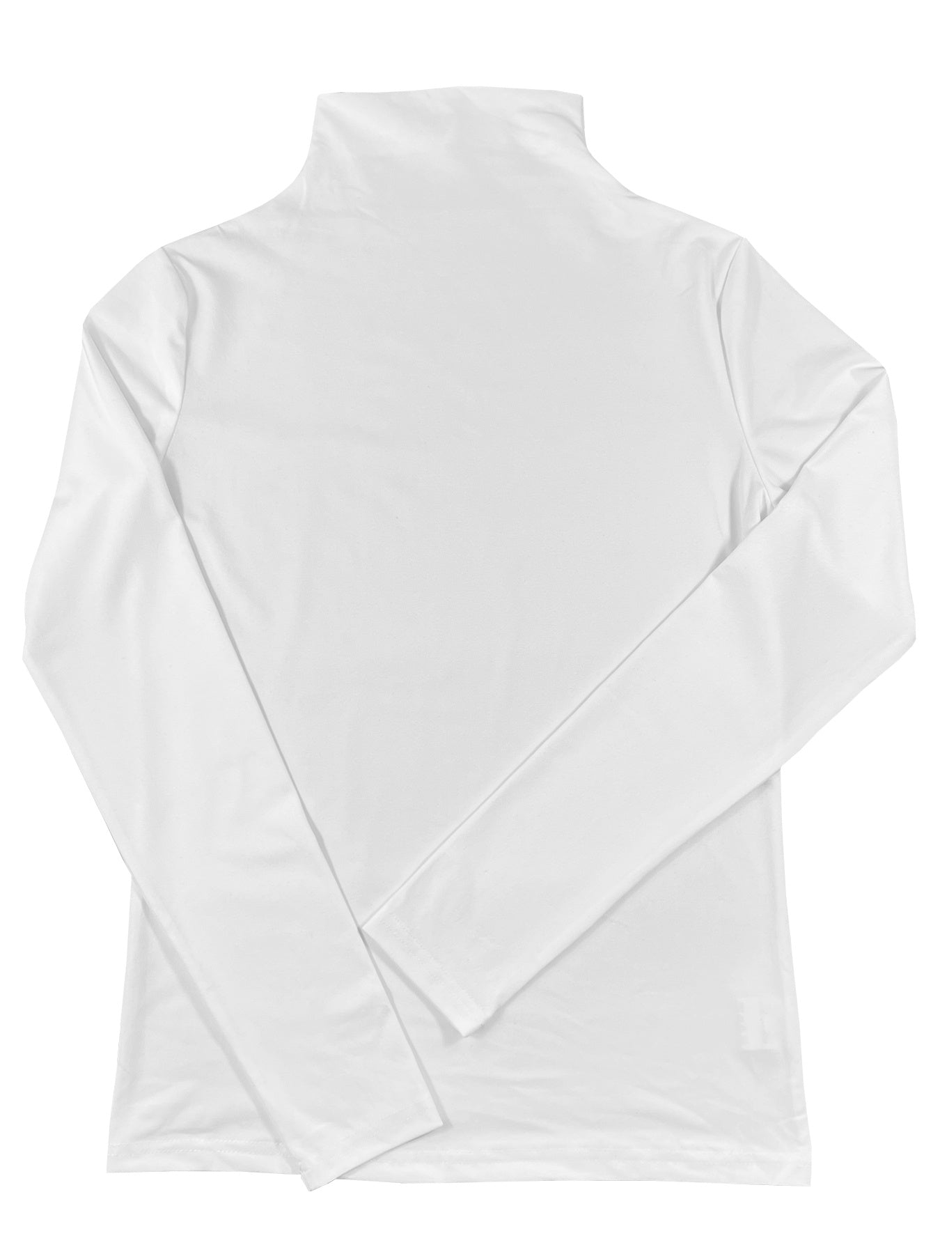 Women's Basic Solid Stretchy Long Sleeve Turtle Neck T-Shirt - Casual Everyday Top for Comfort and Style