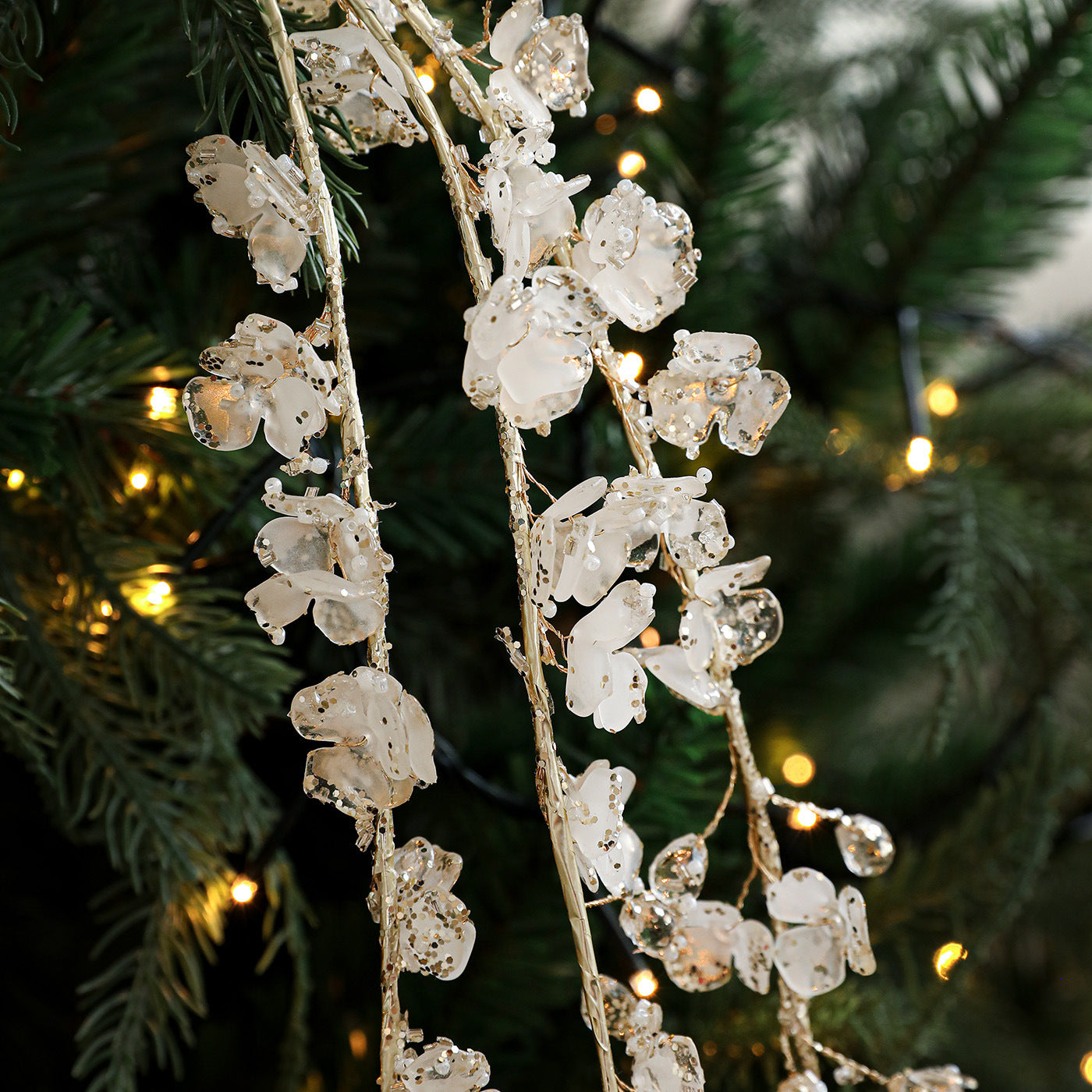Christmas Acrylic White Crystal Twig Cutting Creative Decoration