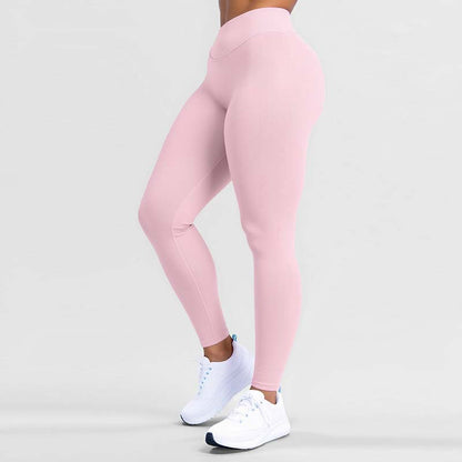 Skin-friendly High-waisted Tummy-control Fitness Leggings