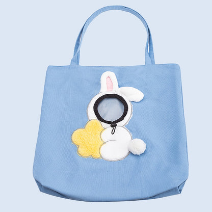 Cute Canvas Diaper Open Head Cat Bag Shoulder Bag