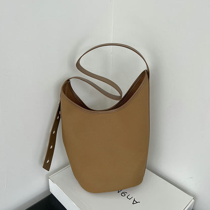 New Genuine Leather Large-capacity Bucket Bag