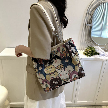 Casual Large Capacity Women's Bag Spring New Fashion Canvas Bag