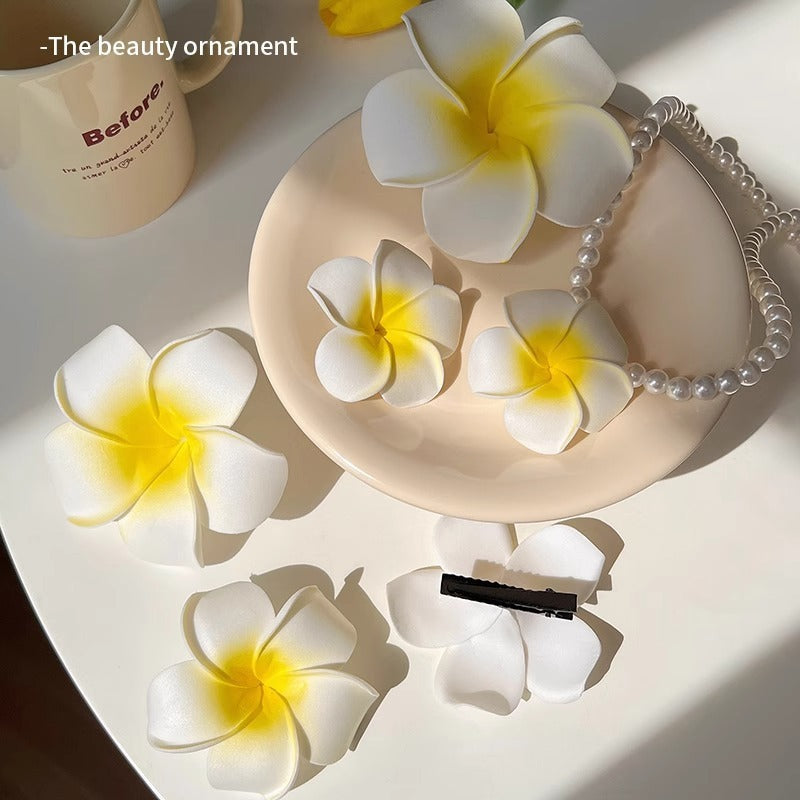 Princess On The Run Plumeria Rubra Hairpin Headdress