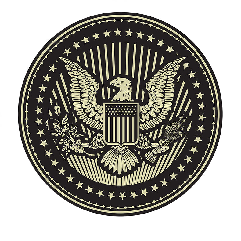 Premium Eagle Cartoon Round Rug - Soft Polyester Living Room Carpet | 80-120cm