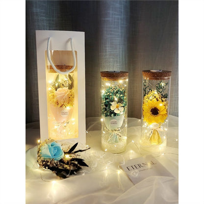 New Teacher's Day Gift Sunflower Bouquet Dried Flowers