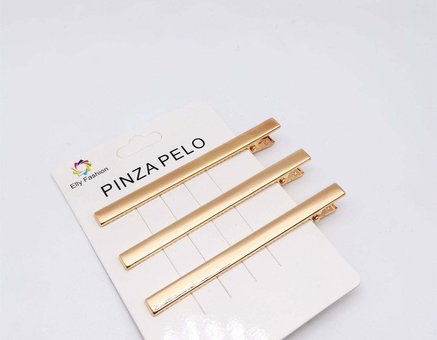 Haarspange aus einer Legierung, hohl, quadratisch, mit Entenschnabelform