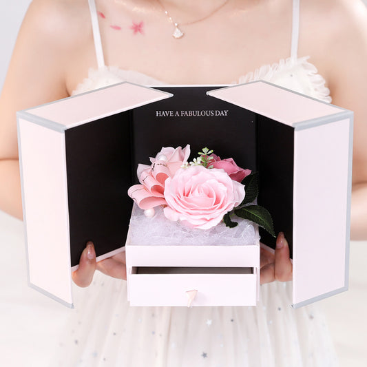 Valentine's Day Creative Roses Jewelry Gift Box