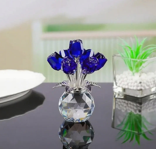 Cross-border Crystal Rose Valentine's Day Gift Living Room Home Decoration Crafts