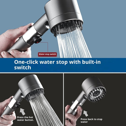 Supercharged Shower Head Shower Set Household Handheld Shower Head Bathroom Bracket