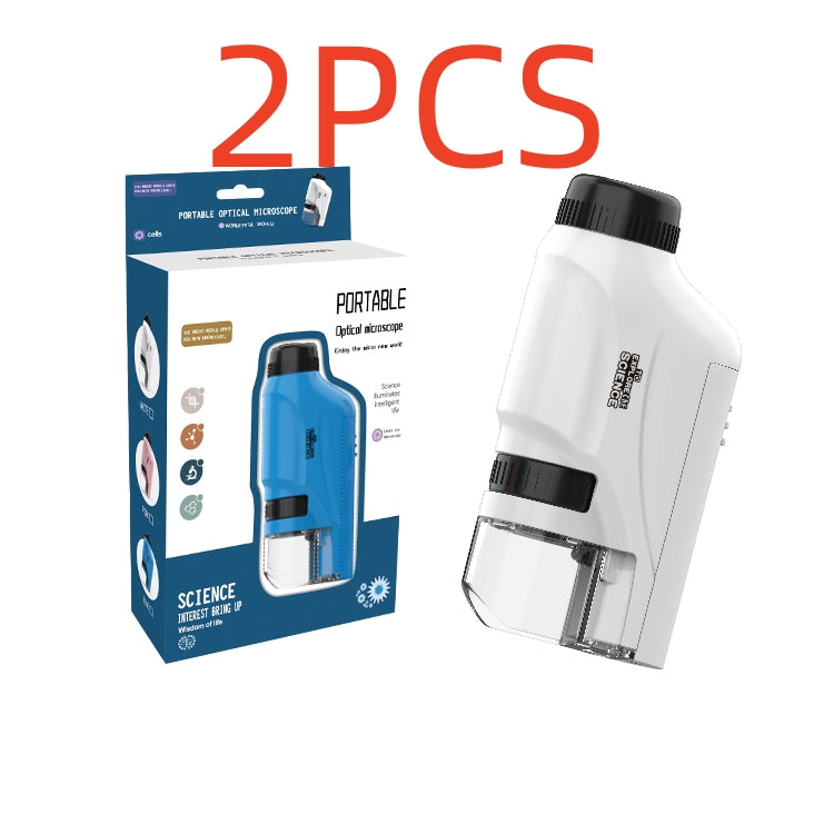 Children's Portable Optical Handheld Microscope Toy Mini Creature