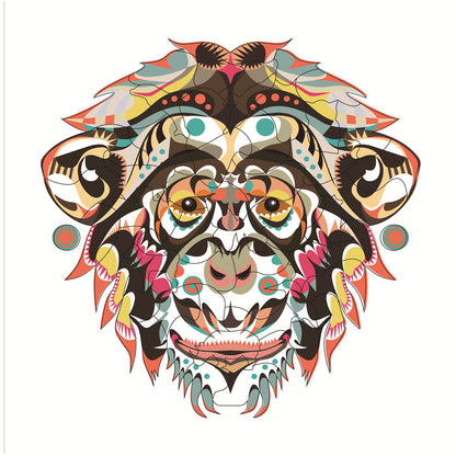 Each Piece Is Animal Shaped Christmas Gift Colorful Elephant Turtle Wooden Jigsaw Puzzles