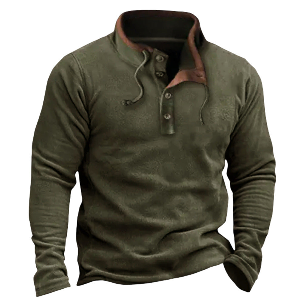 Premium Men's Fleece Zipper Sweater - Casual Pullover Jacket