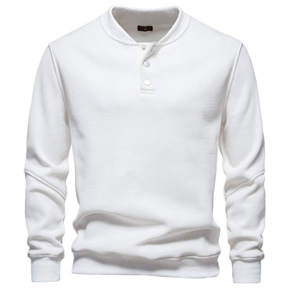New Fleece-lined Men's Round Neck Sweatshirt