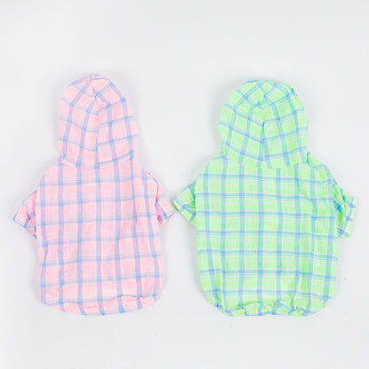 Plaid Teddy Fadou Schnauzer Clothes