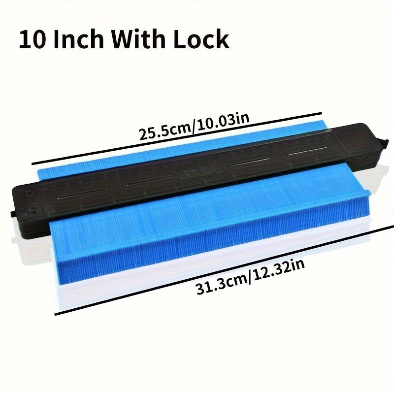 GOXAWEE Contour Gauge Profile Tool, 5Inch/10Inch Adjustable Lock, Precisely Copy Irregular Shape Duplicator For Flooring, Construction, Carpenter, DIY Handyman