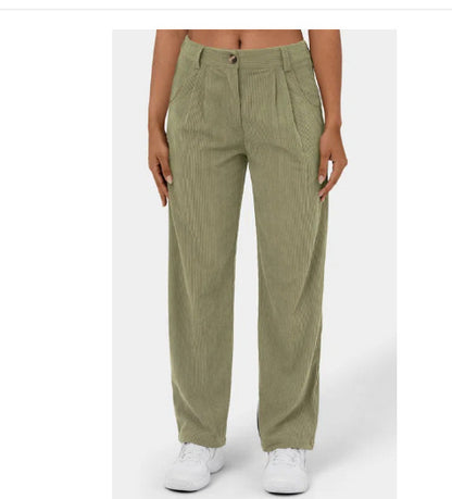 Baggy Corduroy Straight Pants Oversized Spodnie Elegant Trousers New Broek Women Causal Spring Fall High Wasit Pantalones
