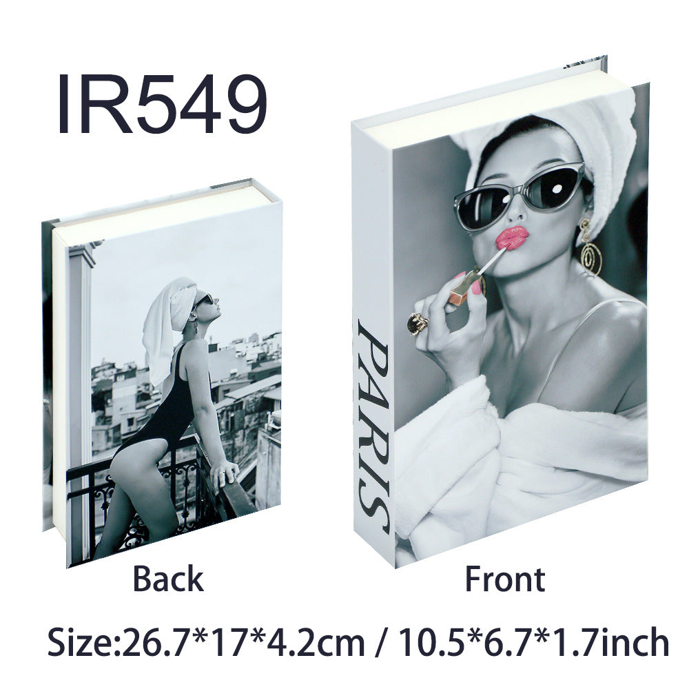 Fashion Simple Style Prop Books Fake Book Magazine Ornaments