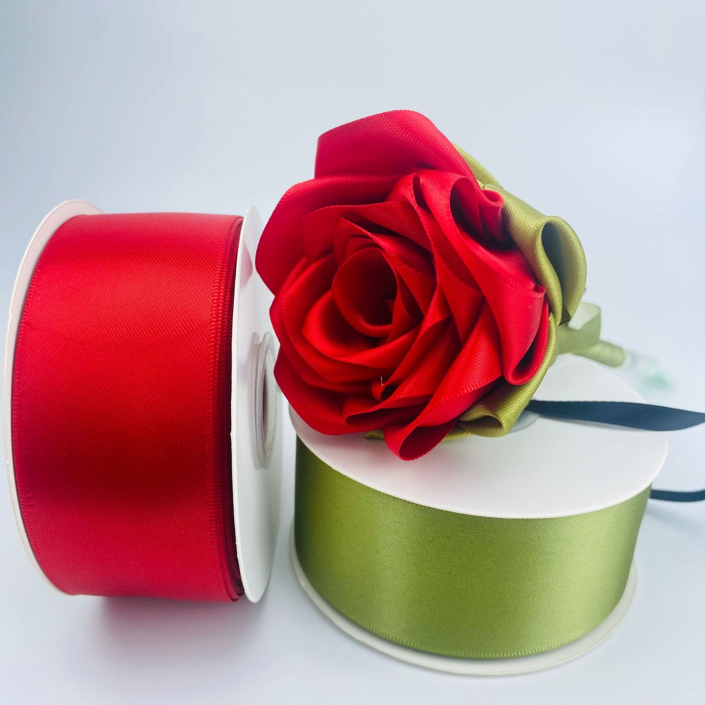 Double-sided Bright Thickened Dacron Ribbon Chinese Valentine's Day Bouquet Gift Box Package Ribbon