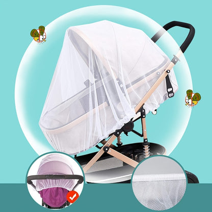 Premium Baby Stroller Mosquito Net - Universal Fit Bug Protection for Strollers, Bassinets & Cribs