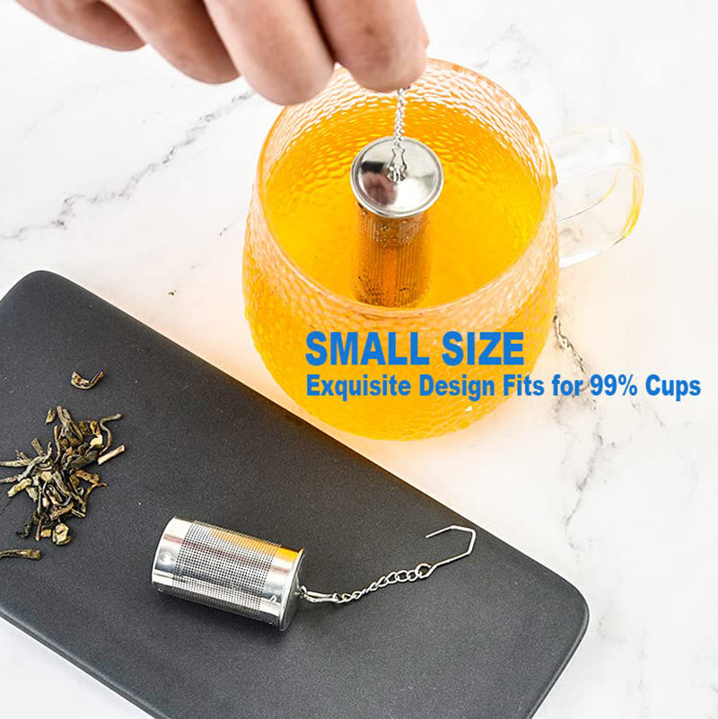Stainless Steel Tea Filter with Hook - Keep Your Tea Leaves from Leaking and Your Cup Clean