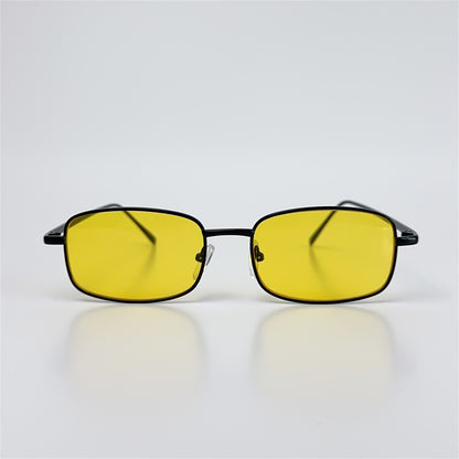 Retro Small Box Square Metal Glasses