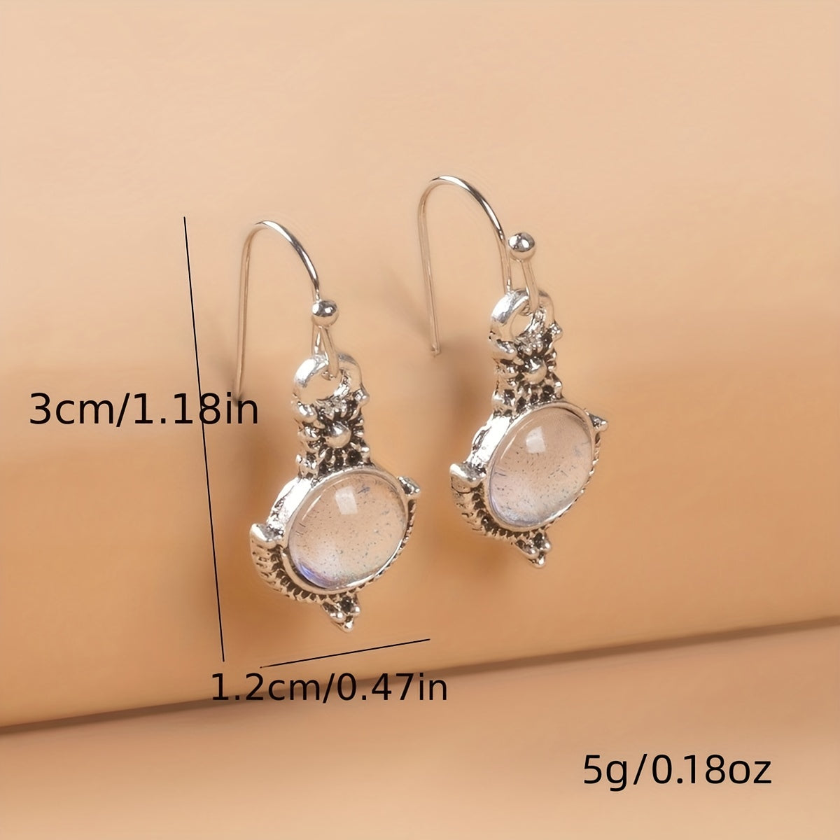 Moonstone Vintage Earrings