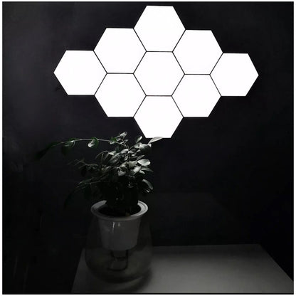 Hexagonal LED Wall Lights 6-Pack - Touch Control Modern Ambient Lighting