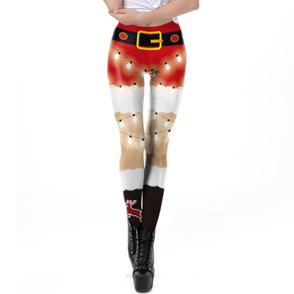 Sexy 3D Digitally Printed Slim-fit Leggings