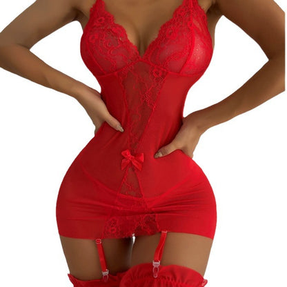 Sexy And Seductive Lace Women's Set