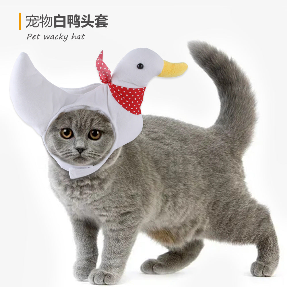 Pet Headgear Cute Dog Teddy Dress Up SUNFLOWER Cat Headdress Wig Cat Headgear Hat