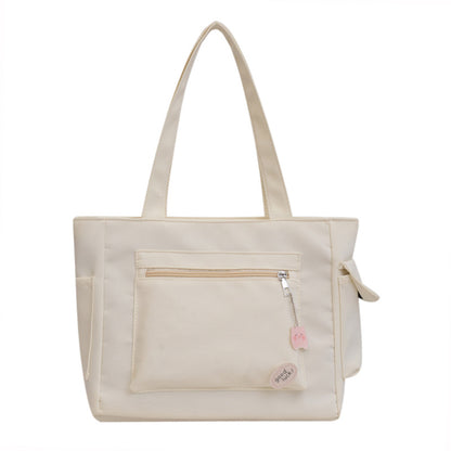 Simple Crossbody Versatile Multi-pocket Canvas Handbag