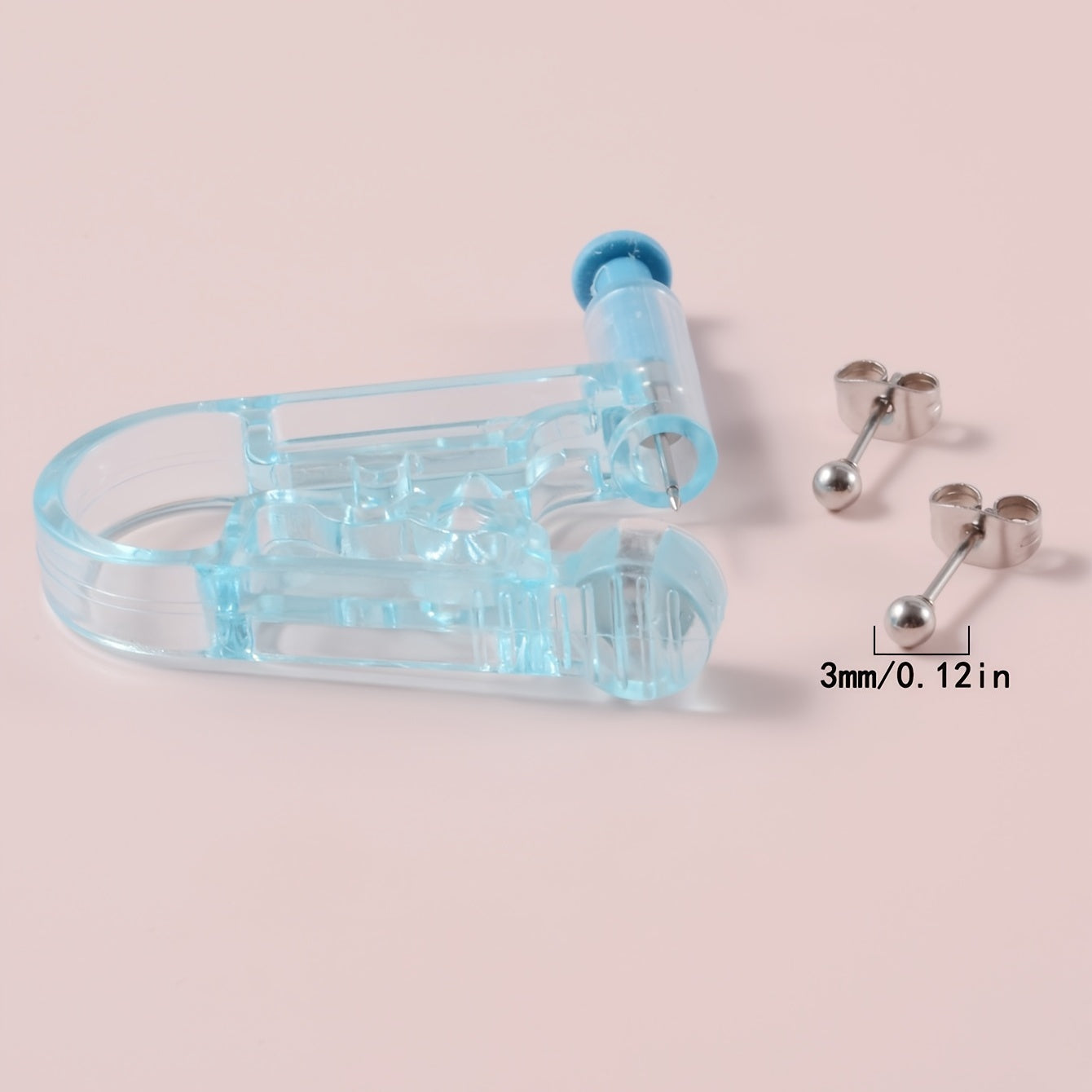 [3 PCS Piercing Tool Set] 3 PCS Piercing Tool And Steel Ball Stud Earrings Set, Stud Tool Piercing Tool Safety Piercing Tool CZ Piercing Tool Set