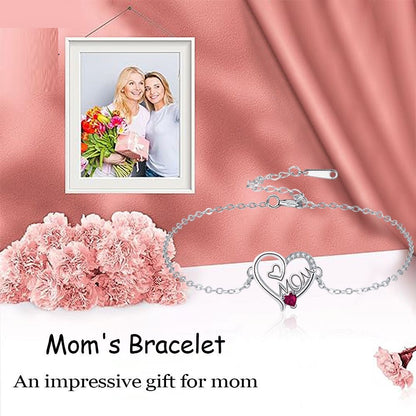 Mother's Day Bracelet Female Heart-shaped MOM Bracelet Gift For MOM