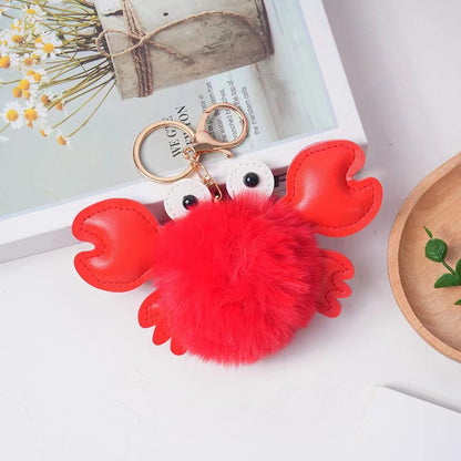 Cartoon Cute Crab Keychain Pendant