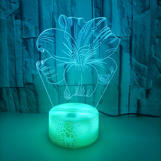 Colorful Creative Valentine's Day Gift 3D Table Lamp