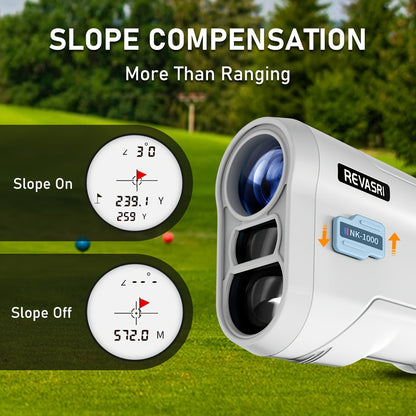 REVASRI Golf Rangefinder with Slope - Tournament Legal Laser Range Finder 1000 Yards