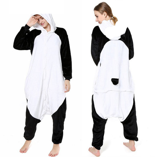 Cartoon Animal Dalmatian Husky Shar-Pei Pajamas Flannel Anime Homewear For Women