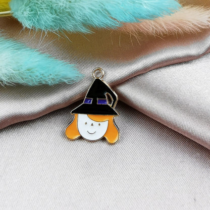 Pumpkin Head Skull Haunted House Pendant Material