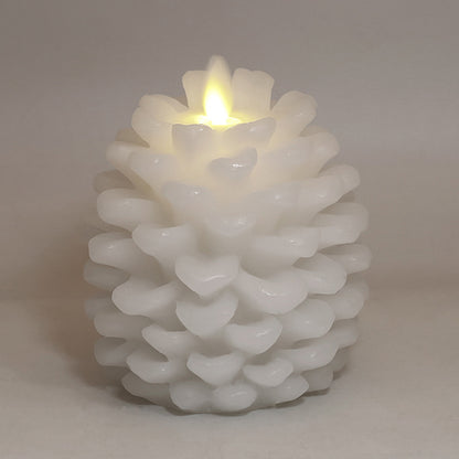Christmas Pinecone Decoration Paraffin Real Wax Pinecone Candle Pinecone Pinecone Christmas Living Room Bedroom Light