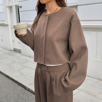 Women's Solid-color Long-sleeve Jacket