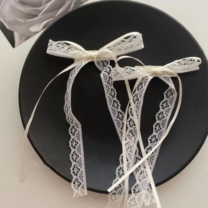 Ultra-fairy Lace Bow Ribbon Hair Clip