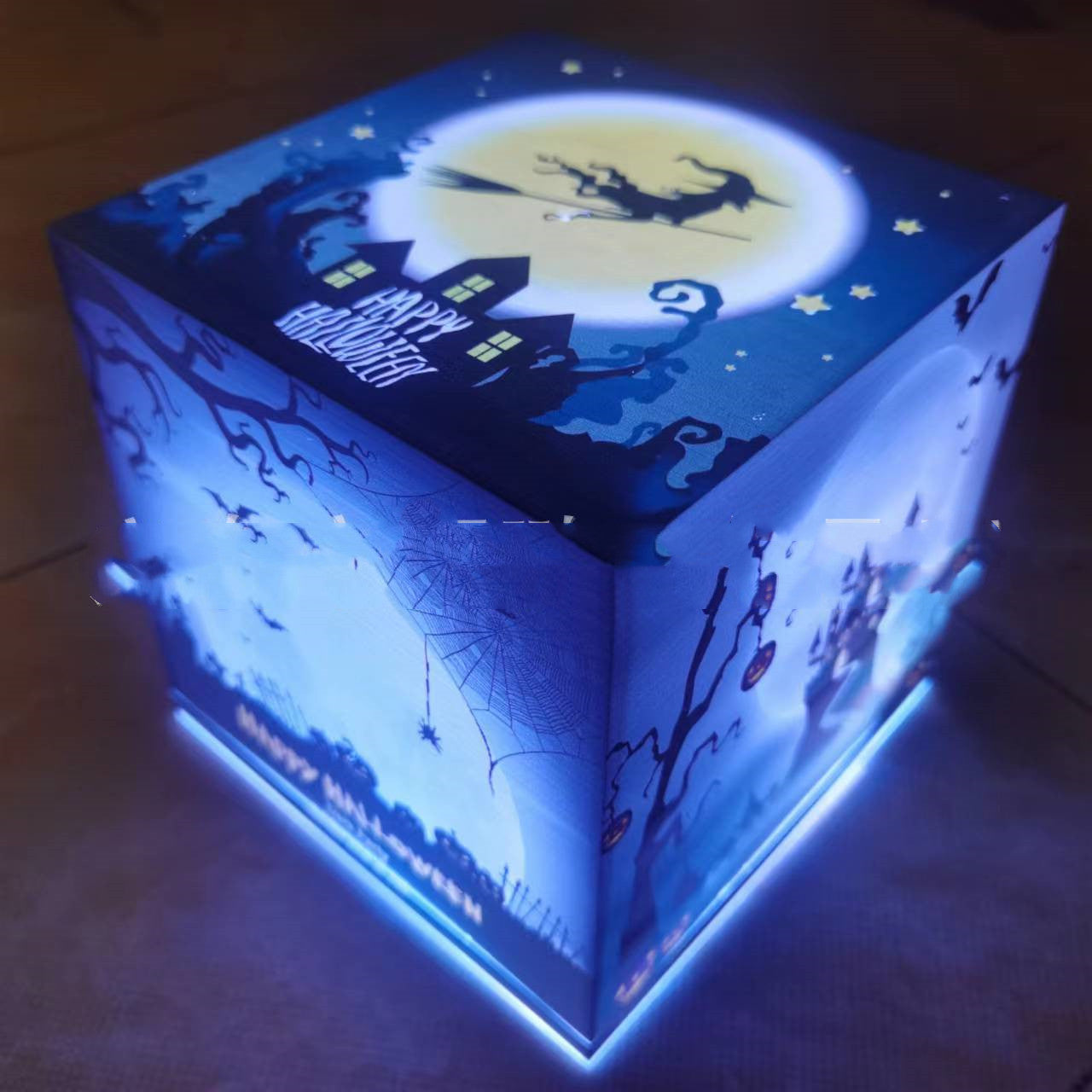 Halloween Pumpkin Ghost Atmosphere Decoration Lantern Box