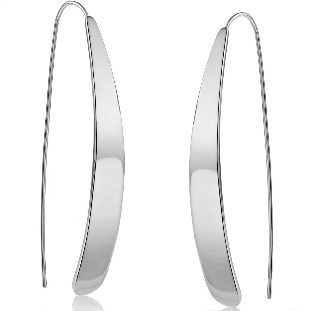 Minimalist Geometric Stainless Steel Ear Hooks