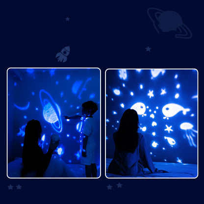 Galaxy Star Projector Night Light - Astronaut LED Lamp for Kids & Adults | Starry Sky Room Decor