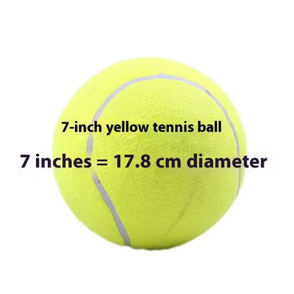 Tennis Pet Toy Inflatable Training Rubber Big Ball Elastic Ten Times Happy Corgi Golden Retriever
