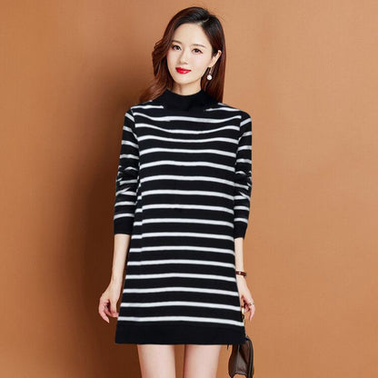 Women's Thickened Mid-length Long-sleeve Sweater