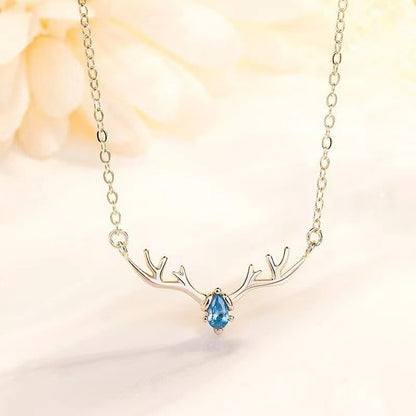 Women's Korean Version Simple Deer Pendant Necklace