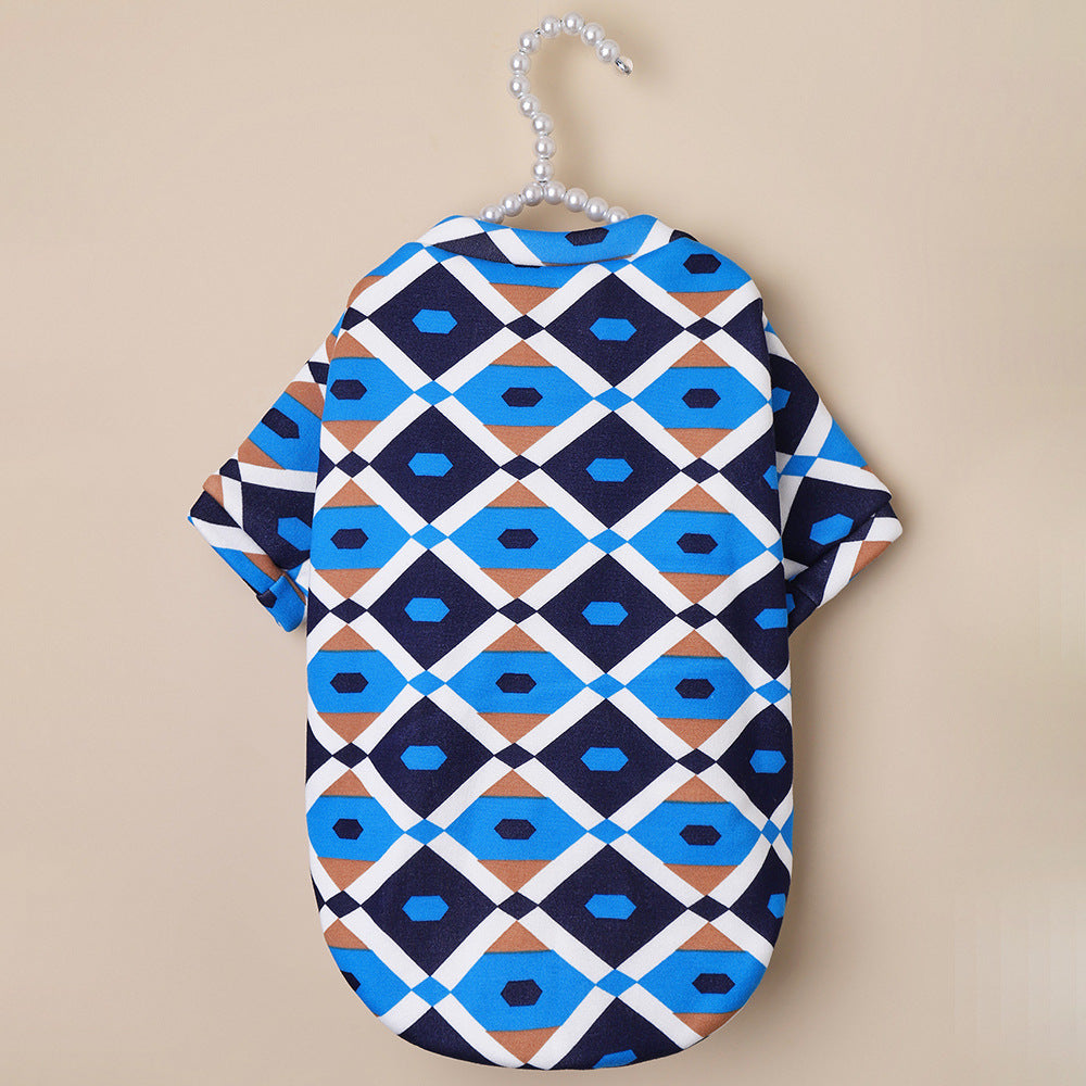 Thick Sweater Cute Plaid Cat Clothes