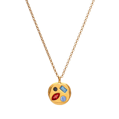 Colorful Zircon Mom Necklace December Birthday Stone Valentine's Day Gift Gifts For Moms Necklace