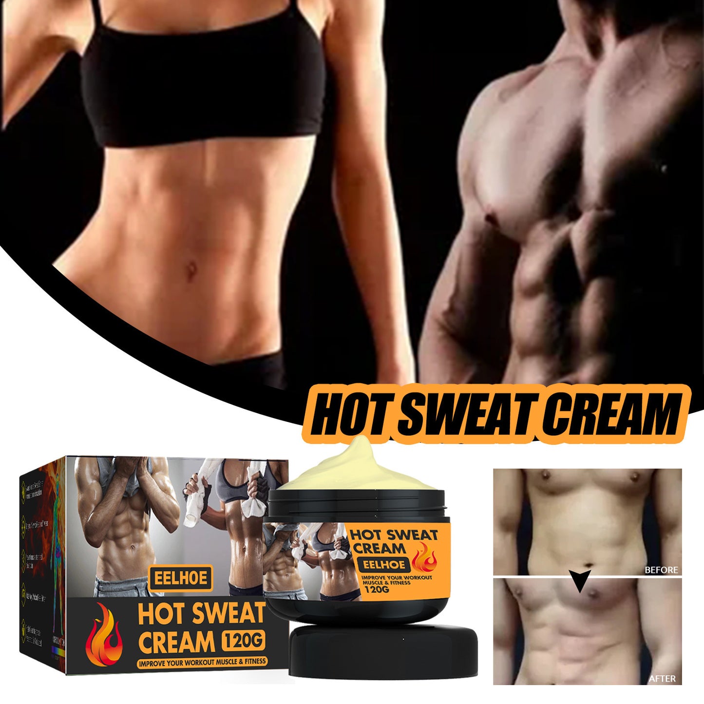 Body Shaping Abdominal Muscle Cream Firm Abs Fitness Shaping